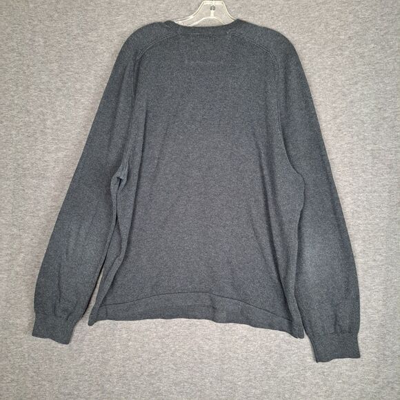 Banana Republic Sweater Mens XL Gray Pima Cotton Lightweight - Picture 3 of 9